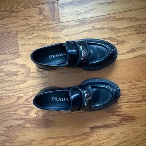 PRADA platform loafers